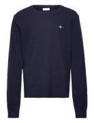 Shield Lambswool C-Neck Navy GANT