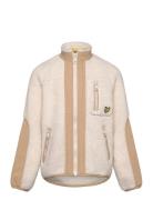 Woven Trim Sherpa Fleece Beige Lyle & Scott