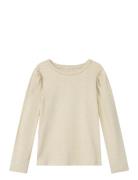 Nmfnigella Ls Slim Top Beige Name It