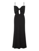 Paula Bow Maxi Dress Black Bardot