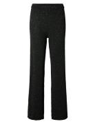 Slfjosie Hw Knit Pant Black Selected Femme