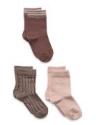 Abby 3-Pack Socks Patterned Mp Denmark