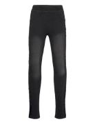 Stretch Denim Trousers For Girl Black Boboli