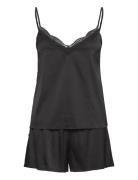 Rhjasmine Nightset Black Rosemunde