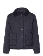 Quilted Cord Detailed Jacket Navy GANT