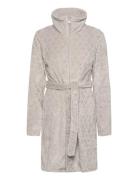 Fleece Zip Bathrobe Grey Hunkemöller