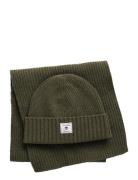 Beanie Scarf Gift Set Green GANT