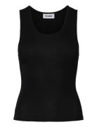 Smooth Fitted Tank Top Black Weekday