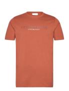 Copenhagen Print Tee S/S Orange Lindbergh