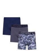 Cotton Stretch Boxer 3P Navy Björn Borg