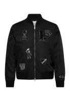 Neo Varsity Bomber Jacket Black Les Deux