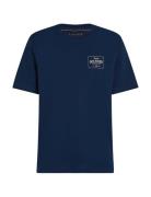 Monotype Printed Label Tee Navy Tommy Hilfiger