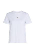 Woven Label Regular Jersey Tee White Calvin Klein Jeans