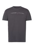 Tjm Reg Linear Logo Tee Ext Black Tommy Jeans