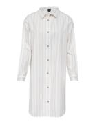 Pilen Yarndyed Flannel Night Shirt White Høie Of Scandinavia