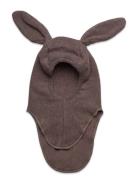 Balaclava Ears Cotton Fleece Brown Huttelihut