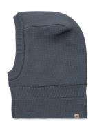 Balaclava Wool Knit Windstop Navy Huttelihut