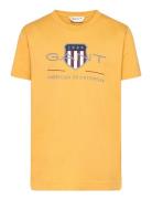 Archive Shield Ss T-Shirt Yellow GANT