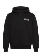 Raised Concrete Logo Hoodie Black Calvin Klein