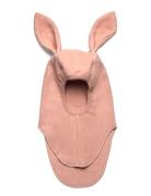 Balaclava Ears Cotton Fleece Pink Huttelihut