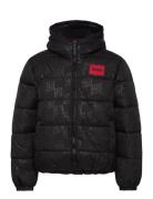 Puffer Jacket Black Hugo Kids