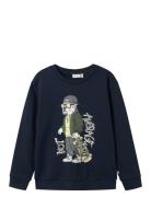 Nkmtehogo Ls Sweat Bru Box Navy Name It