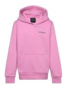 Jr Logo Hood Sweatshirt Pink Peak Performance