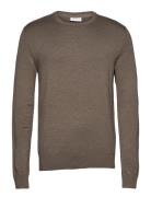 Melange Round Neck Knit Grey Lindbergh