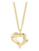 Tide Recycled Heart Necklace Gold Pilgrim