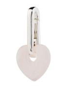 Charm Rose Quartz Heart Pendant Silver Pilgrim