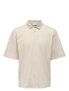 Onscaspian Aut Ss Polo Cream ONLY & SONS