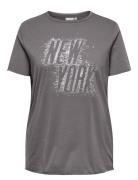 Carmiko Life Ss Reg Tee Jrs Grey ONLY Carmakoma
