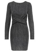Onlqueen L/S Glitter Twist Dress Jrs Grey ONLY