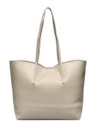 Pebbled Effect Shopper Bag Cream Mango