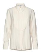 Fluid Shirt With Contrasting Panel White Mango