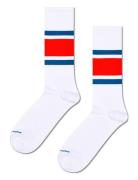 Simple Stripe Sneaker Sock White Happy Socks