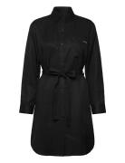 Lyocell Shirt Dress Black Calvin Klein Jeans