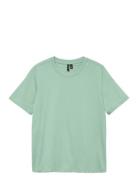 Vmpaulina Ss T-Shirt Jrs Noos Green Vero Moda