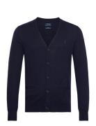 Slim Fit Washable Wool V-Neck Cardigan Navy Polo Ralph Lauren