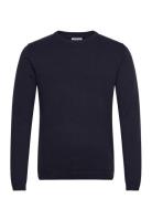 100% Recycle Knit Round Neck Navy Lindbergh