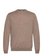 100 % Merino Crew Neck Knit Brown Lindbergh Black