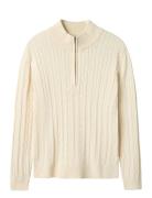 Nlmhabel Ls Half Zip S Knit Cream LMTD