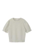 Nkfbabeth 2/4 Sl Knit Beige Name It