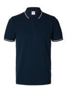 Slhslim-Atlas Sport Ss Polo Navy Selected Homme