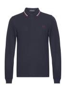 Ls Twin Tipped Fp Shirt Navy Fred Perry