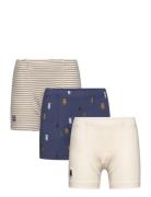 Felix Printed Boxers 3-Pack Mix Beige Liewood