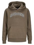 Jjecaleb Varsity Sweat Hood Noos Jnr Brown Jack & J S