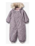 Snowsuit Nickie Tech Patterned Wheat