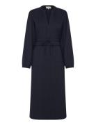 Parisll Midi Dress Ls Navy Lollys Laundry