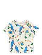 Parrots Aop Ss Tee Patterned Mini Rodini